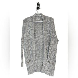Aritzia Talula Open Front Oversized Cardigan Size S Office Neutral Cozy Slouchy